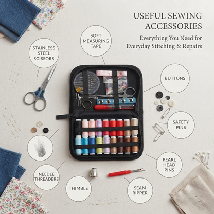 86-Piece Sewing Kit with Zipper Travel Case 🧵