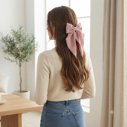 Elegant Hair Bow Clip for Women & Girls 🎀