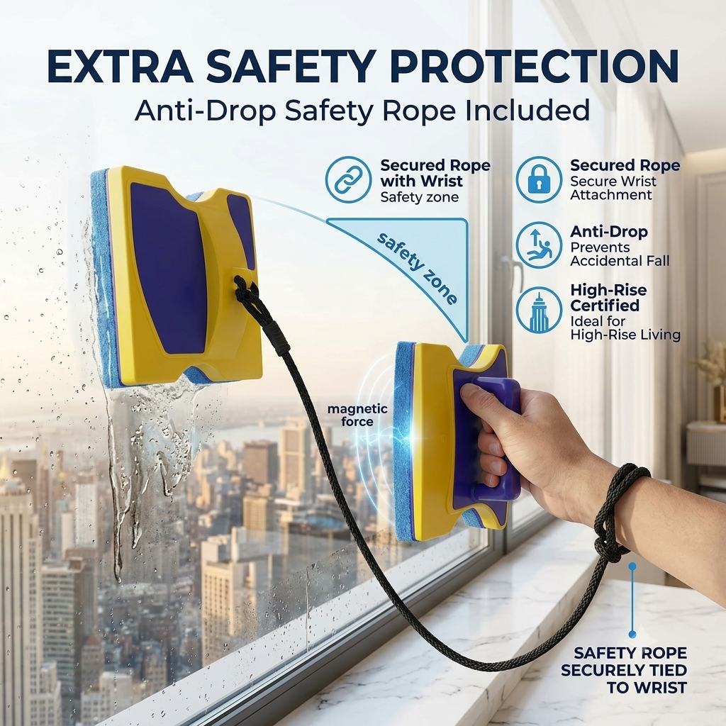 Magnetic Double-Sided Window Cleaner