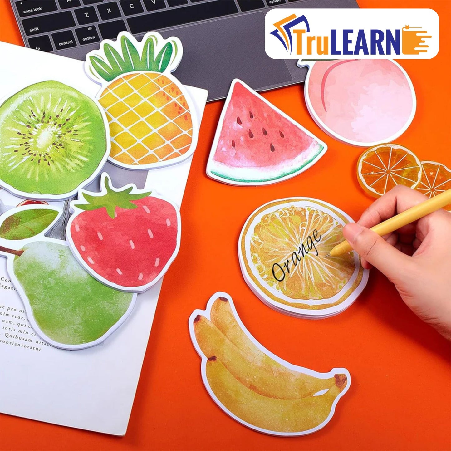 TruLearn  Fruit Shaped Pop Sticky Notes - (Pack Of 1)