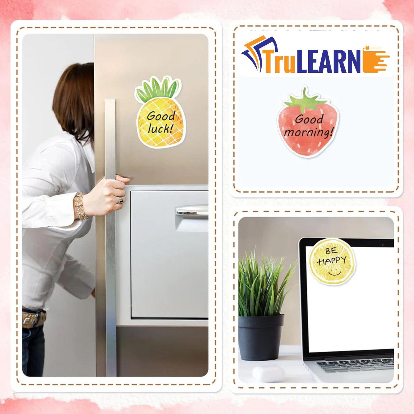 TruLearn  Fruit Shaped Pop Sticky Notes - (Pack Of 1)