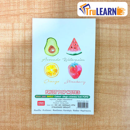 TruLearn  Fruit Shaped Pop Sticky Notes - (Pack Of 1)