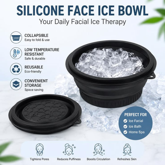 Silicone Foldable Ice Face Bowl