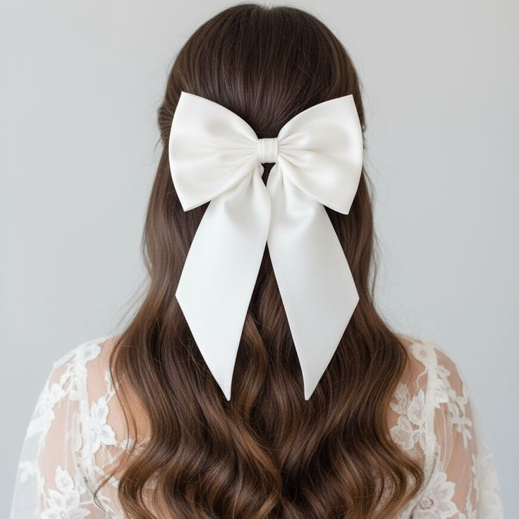 Elegant Hair Bow Clip for Women & Girls 🎀
