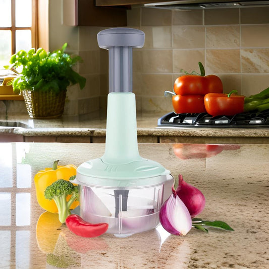 Hand-Press Vegetable Chopper Mixer Cutter (800ml)