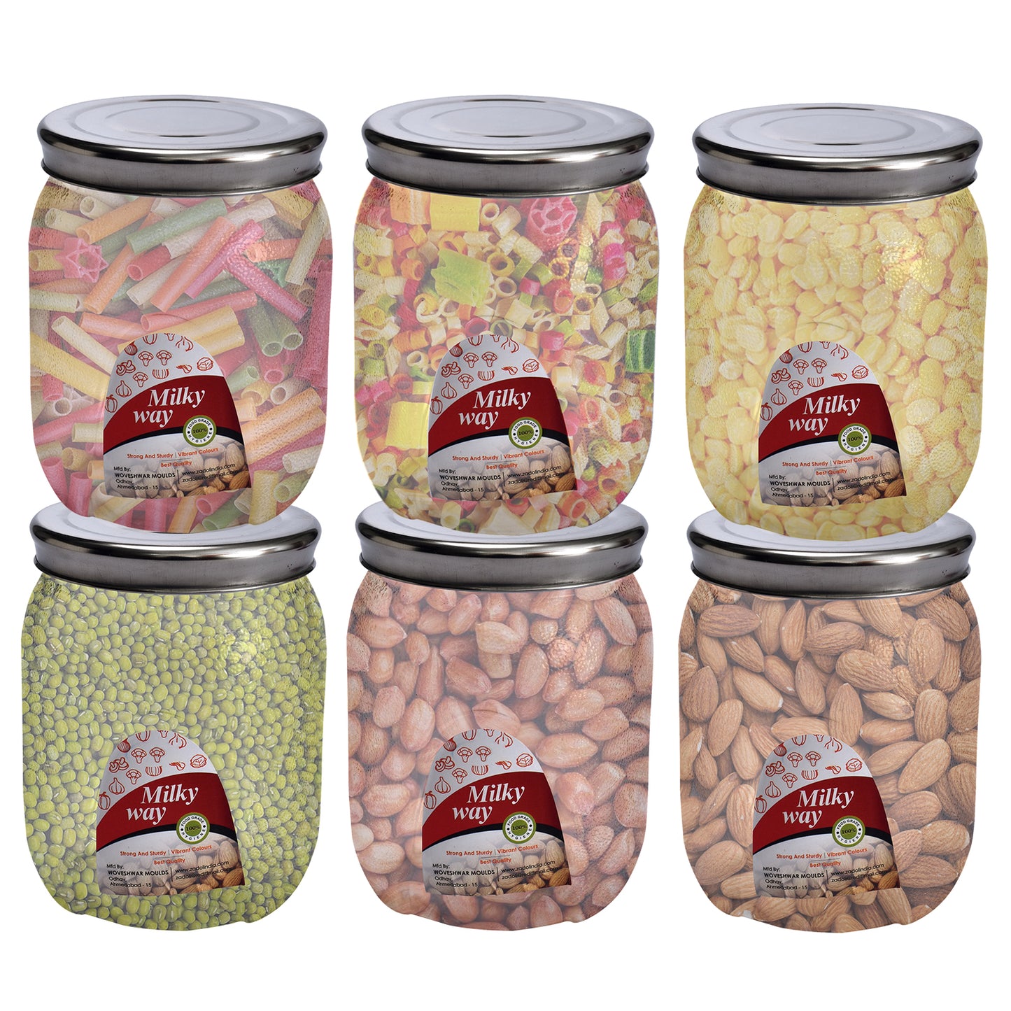 Milky Way Pet Transparent Jar 1000 Ml