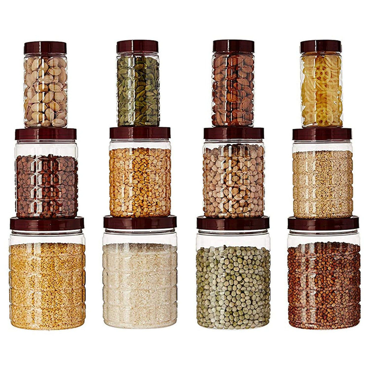 Plastic Jar Container Set of 12 - TruVeli