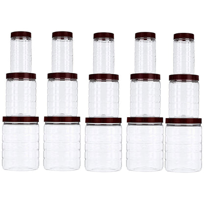 Plastic Jar Container Set of 15