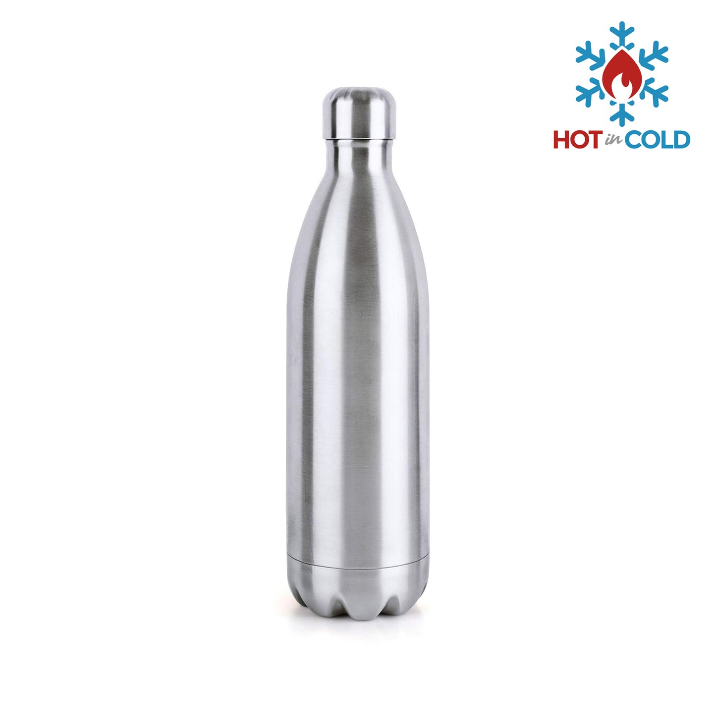 3874 Stainless Steel Hot or Cold Double Walled Flask Bottle 500 ml, Silver