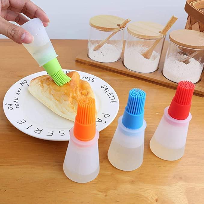 Silicone Oil Bottle With Brush - TruVeli