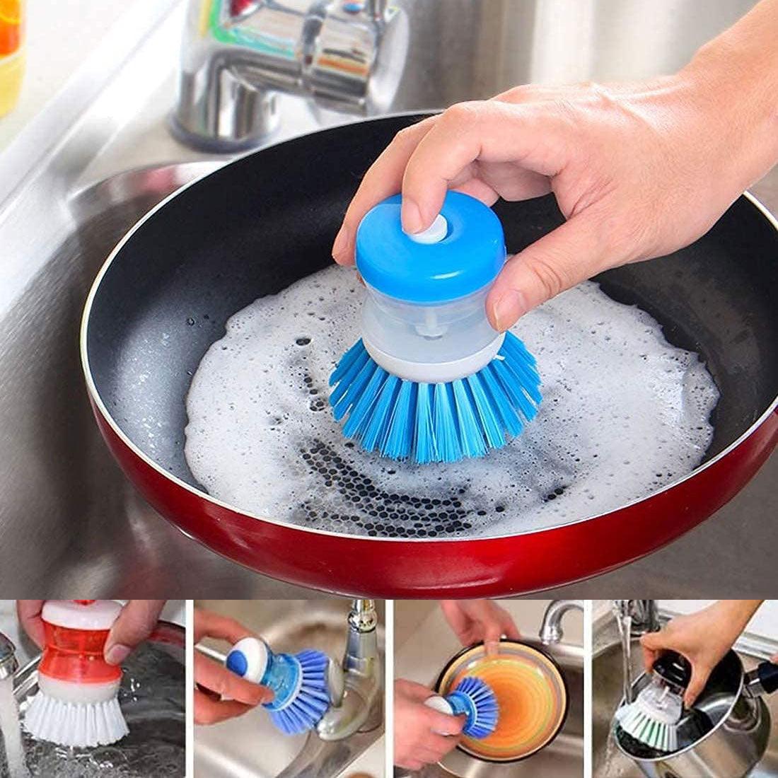 Dish Brush with Soap Dispenser - TruVeli