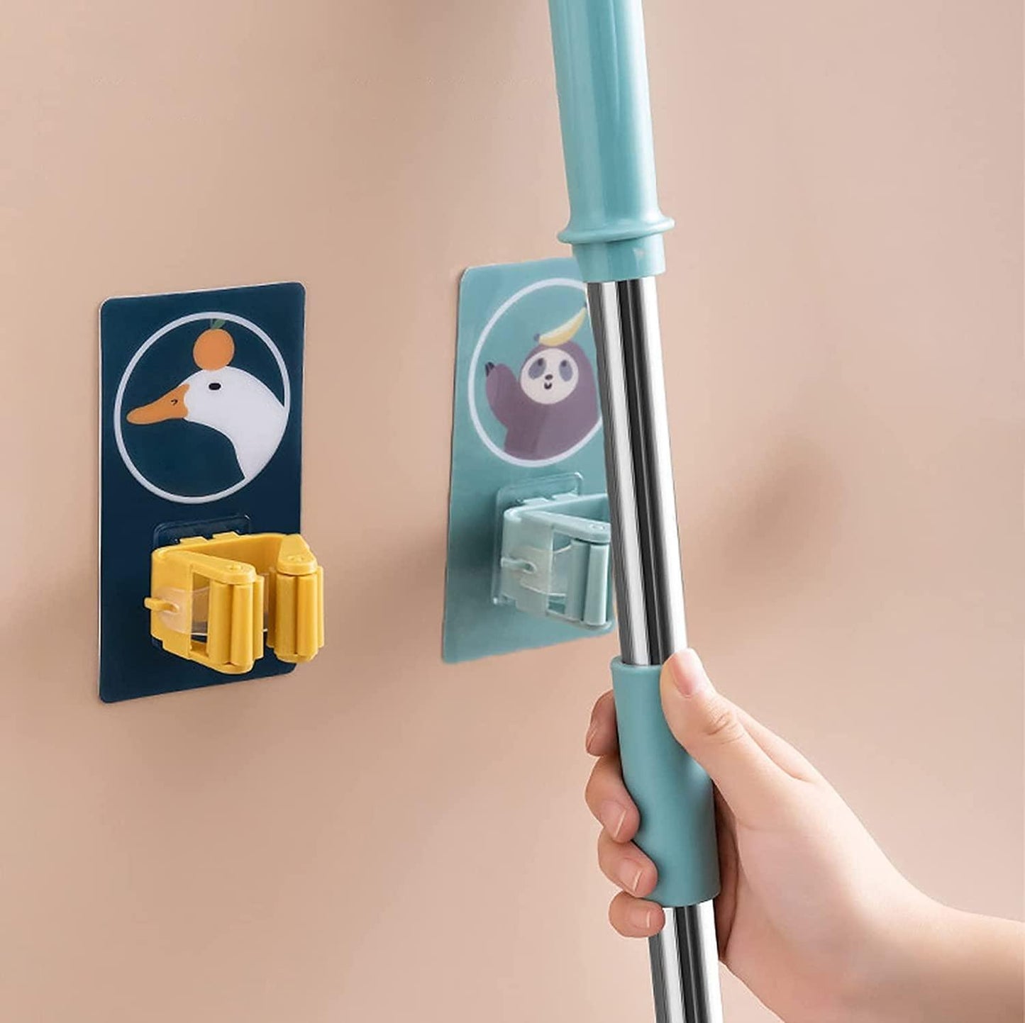2 PCS Broom Holder Wall Mount - TruVeli