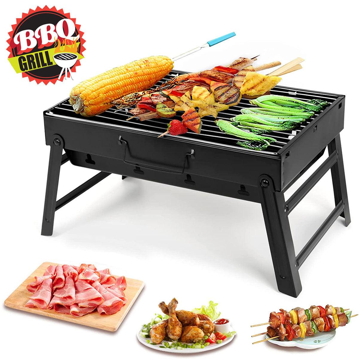 BBQ Small Foldable Barbecue Charcoal Grill - TruVeli
