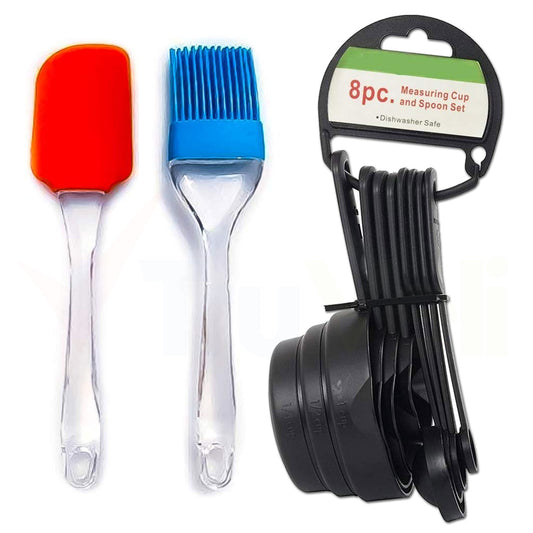 Measuring Cups & Spatula Oil Brush Set