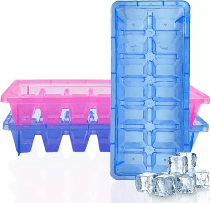 Plastic Ice Cube Tray Pack of 2 - TruVeli