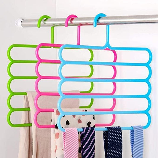 5 Layer Pants Clothes Hanger Set of 3 - TruVeli