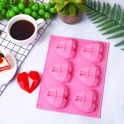 Diamond Heart Shaped Silicone Mold