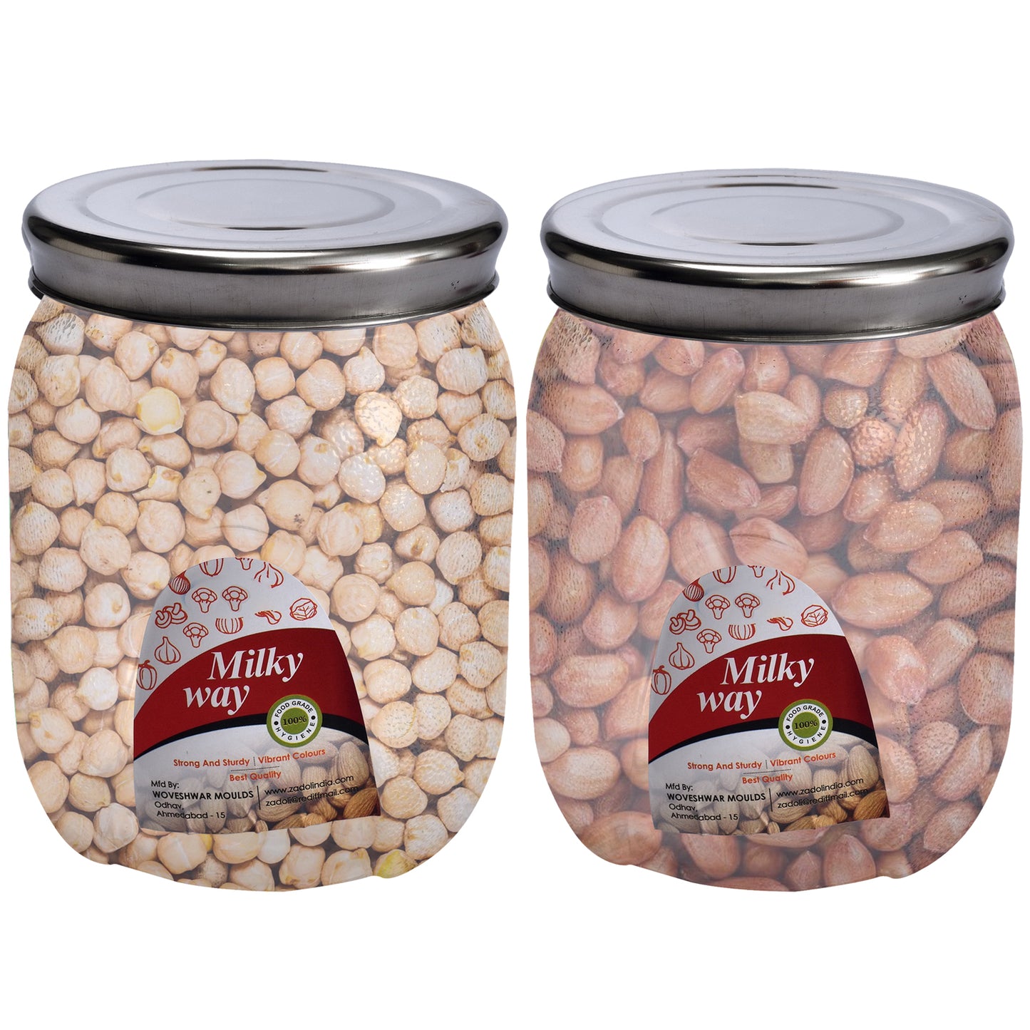 Milky Way Pet Transparent Jar 2000 Ml