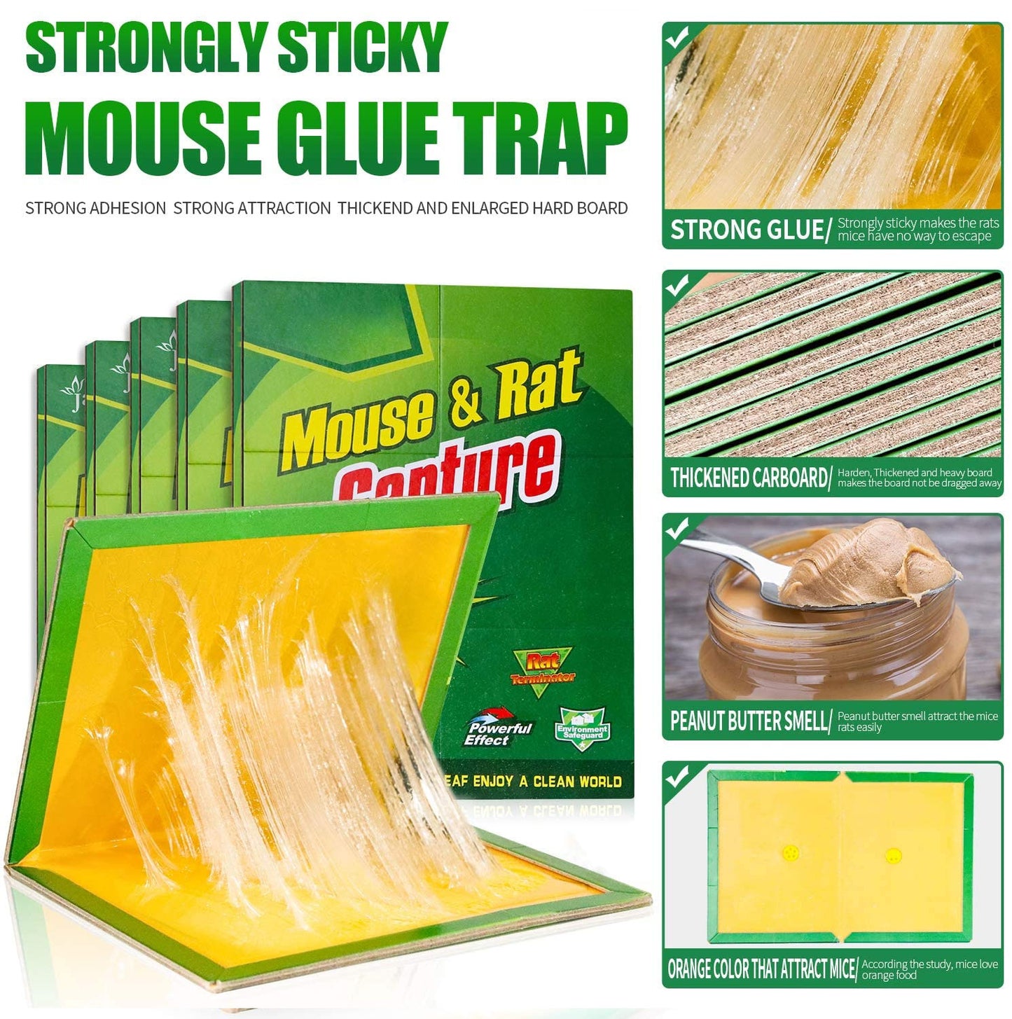 Large Mouse Glue Traps 5Pcs