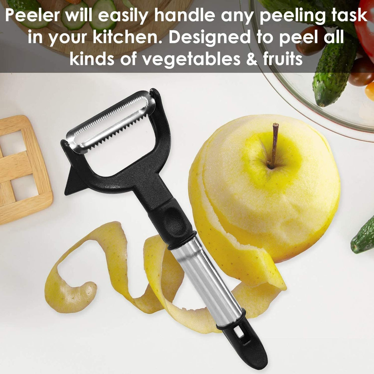 Kitchen 2 in 1 Vegetable Straight Peeler