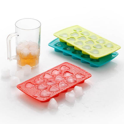 Heart Shape Ice Cube Tray-5 Pic (MultiColor)
