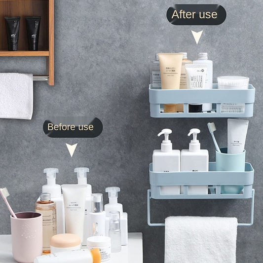 2 Pack Bathroom Shelf Wall Holder Rack