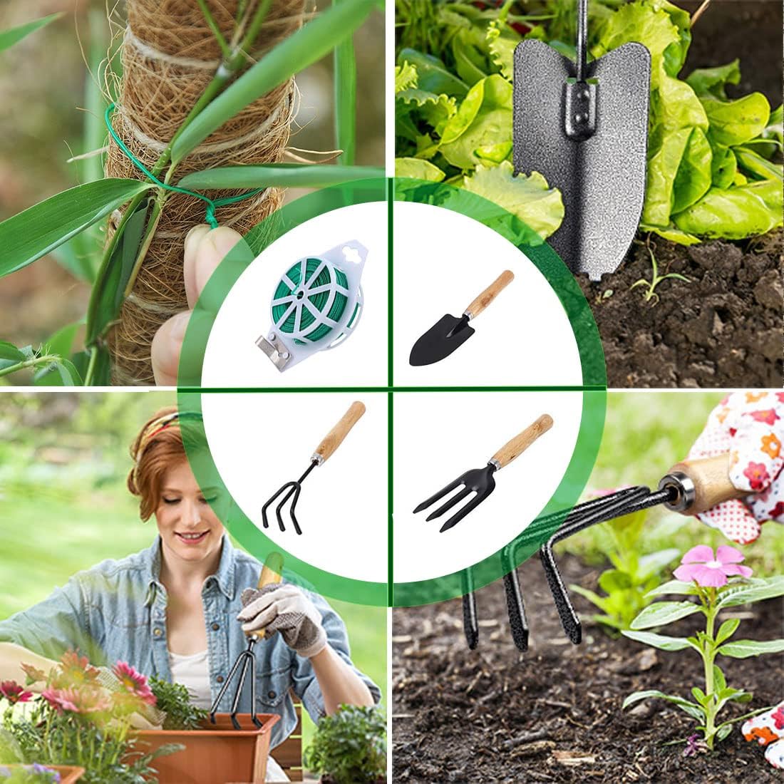 Twist Ties With Garden Tool Set For Gardening