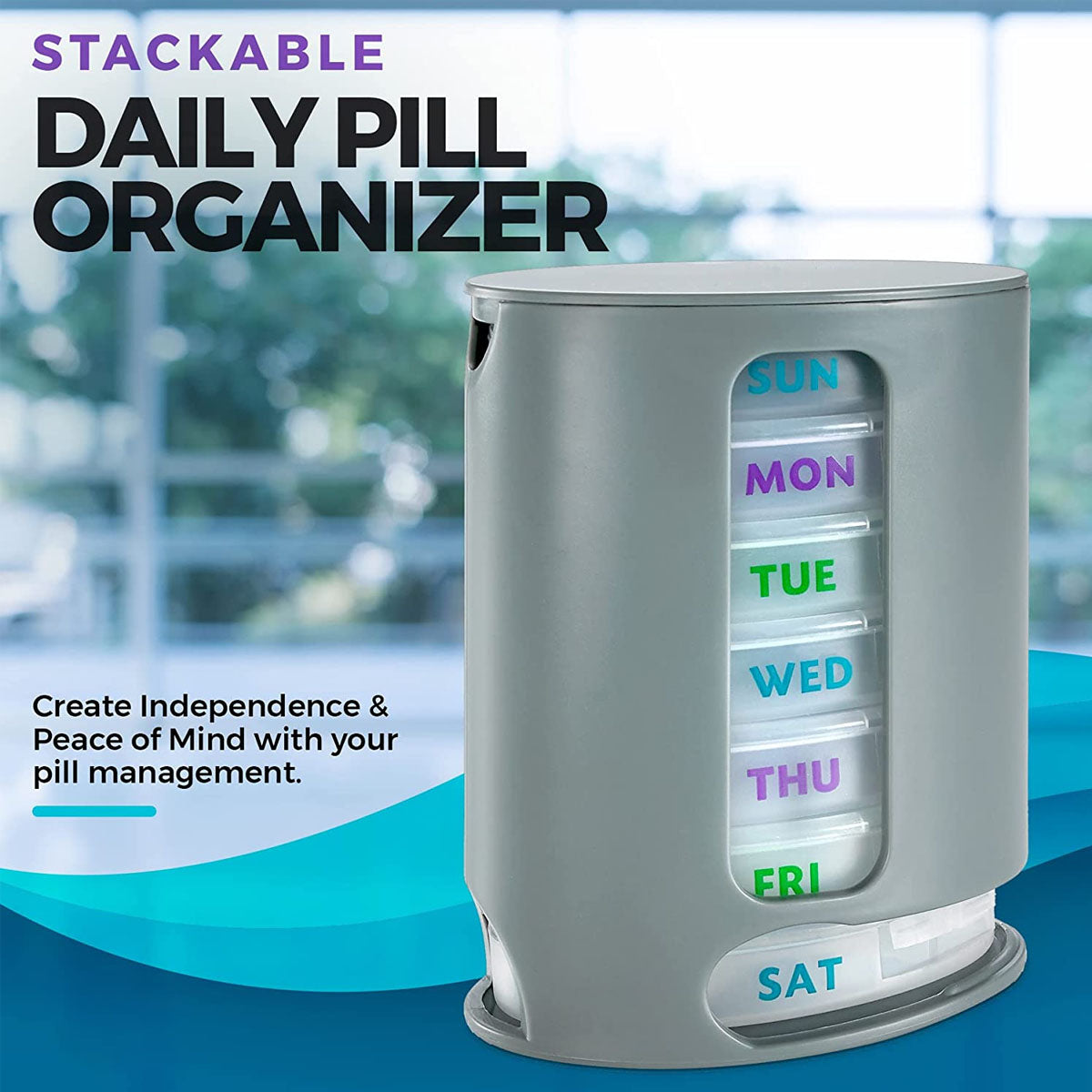 Pill Pro 7 Day Weekly Tablet Medicine Organizer Box