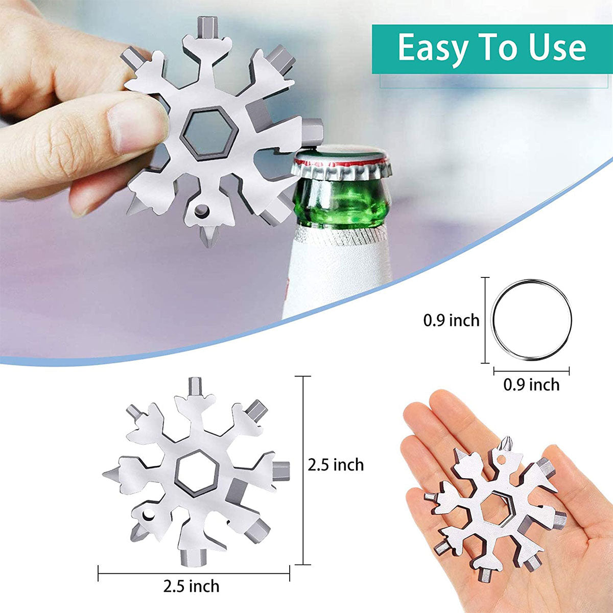 18 in 1 Snowflake Multi Tool Portable Screwdriver