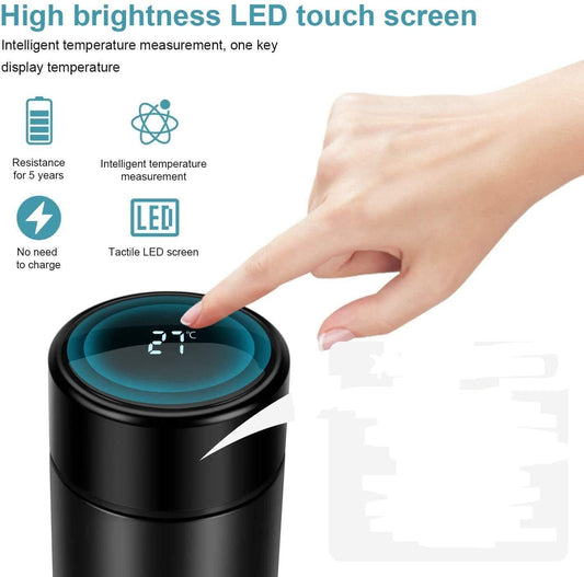 Smart Water Bottle with LED Temperature Display 500ml