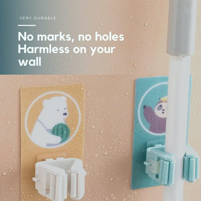 2 PCS Broom Holder Wall Mount