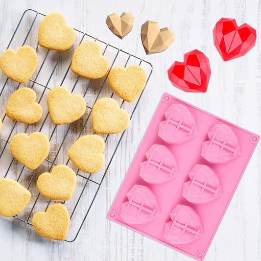 Diamond Heart Shaped Silicone Mold
