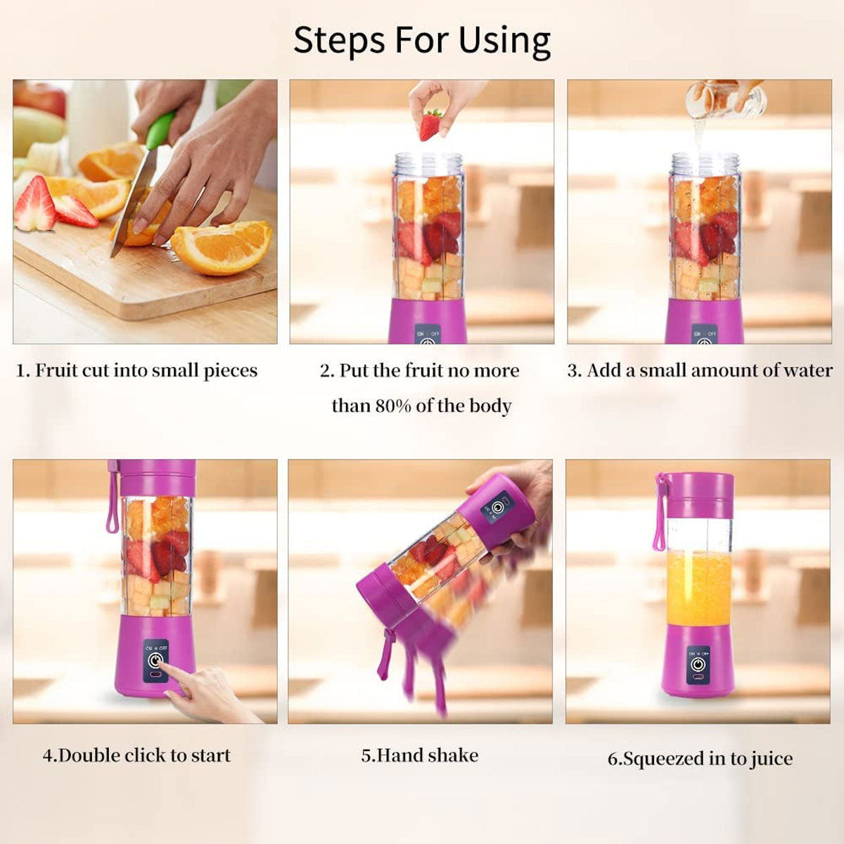 Portable Blender Rechargeable Juicer