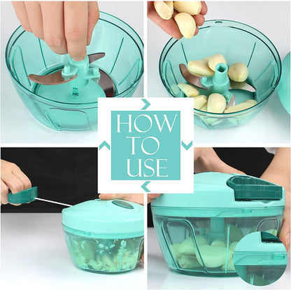 Manual Food Processor Vegetable Chopper