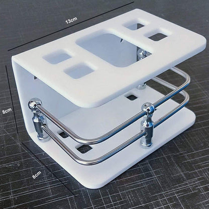 Acrylic Wall Mounted Toothpaste and Toothbrush Holder for Bathroom
