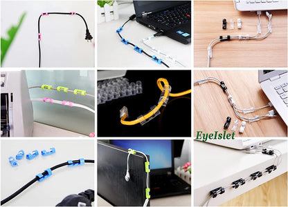 Cable Organizer Strong Adhesive Tape Pack of 20