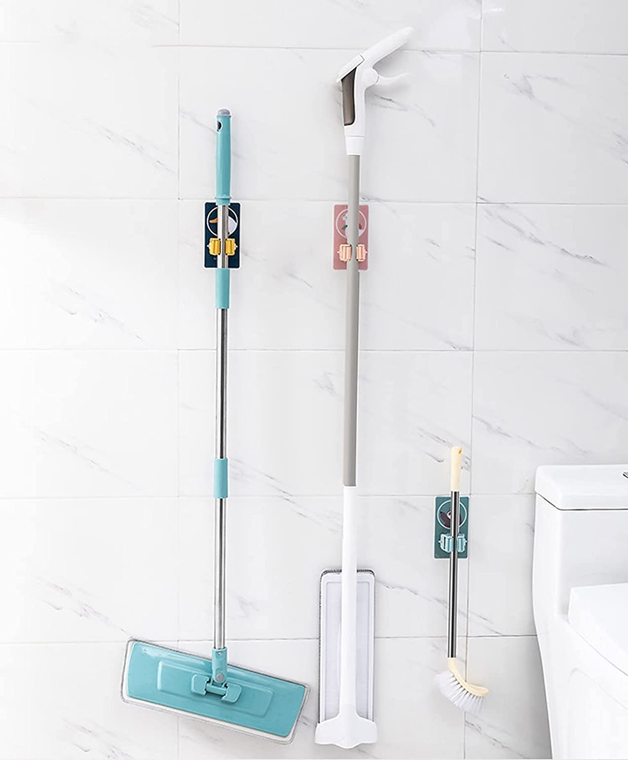 2 PCS Broom Holder Wall Mount