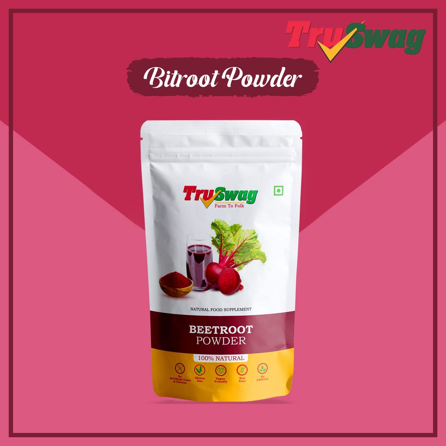 TruSwag Natural Organic Beetroot Powder