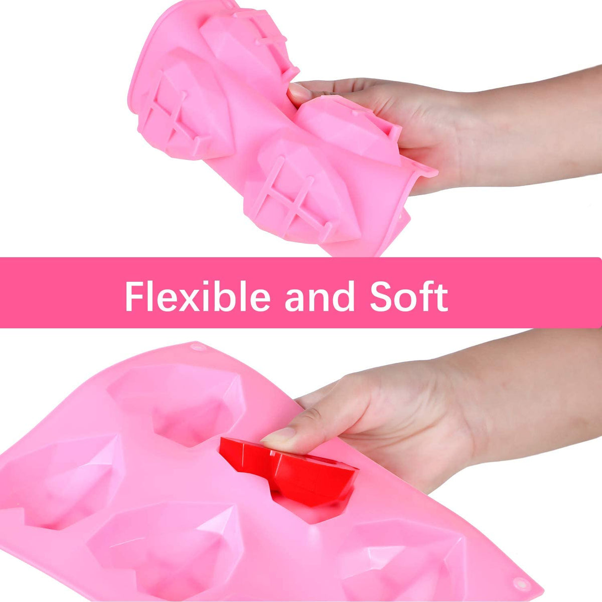 Diamond Heart Shaped Silicone Mold