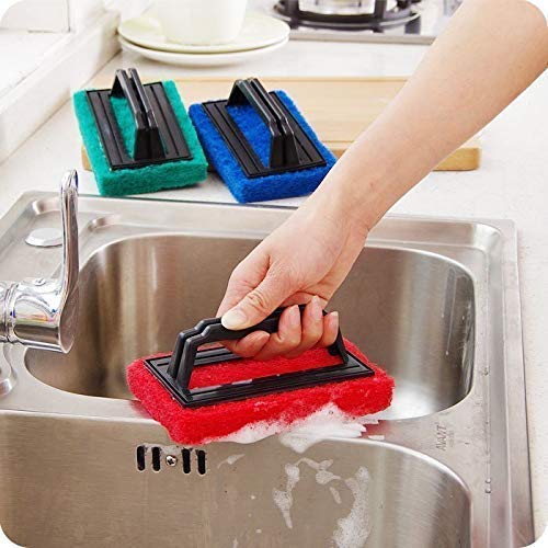 Scrubber Brush with Handle Pack of 2