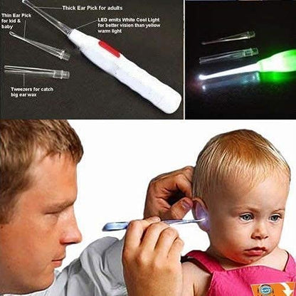 LED Flashlight Earpick for Ear wax remover