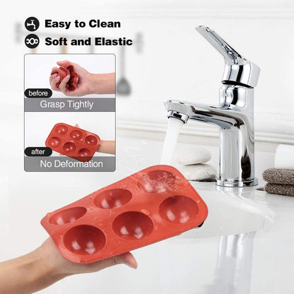 6 Cavity Half Round Cake Mould