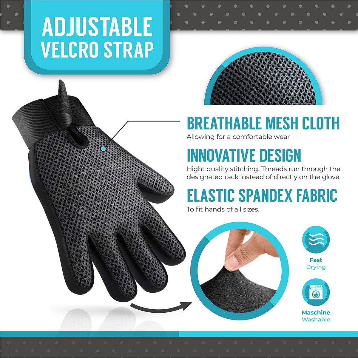 Pet Grooming Glove