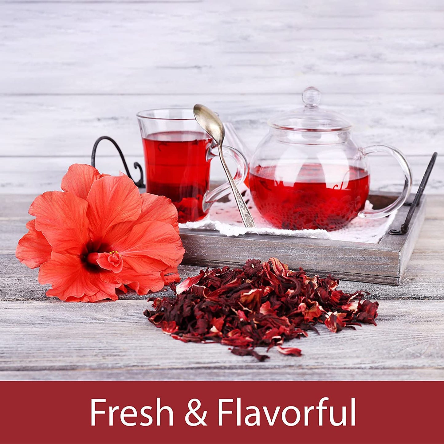 TruSwag Organic Hibiscus Flower Tea (100 Grams)