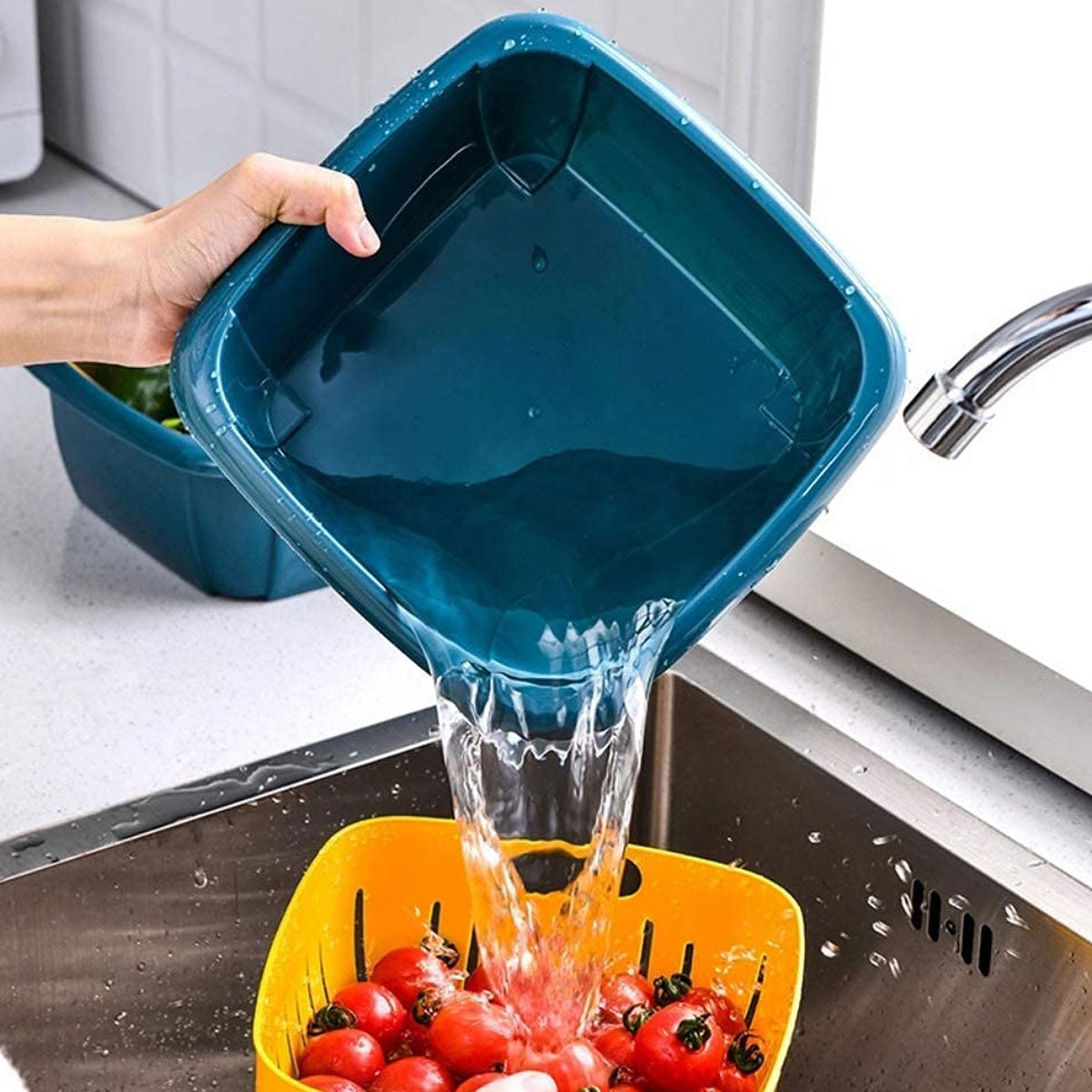 2 in 1 Multi-Function Kitchen Colander