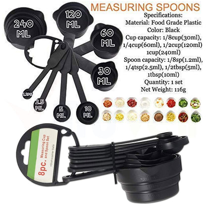 Baking Spatula Brush Set & Measuring Spoons Set