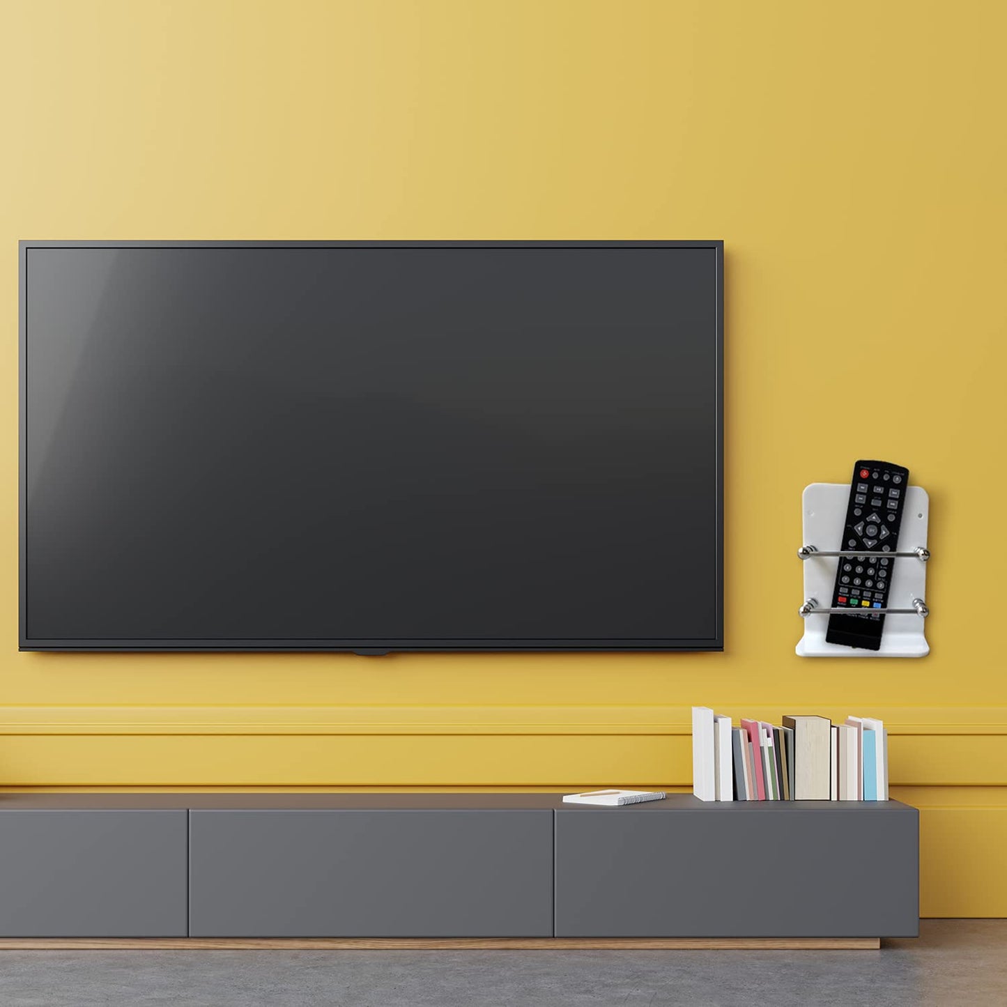 Acrylic Wall Mounted Mobile Stand with Data Cable Receiving Hole