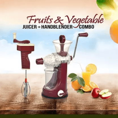 Plastic Hand Juicer With Hand Blender - TruVeli