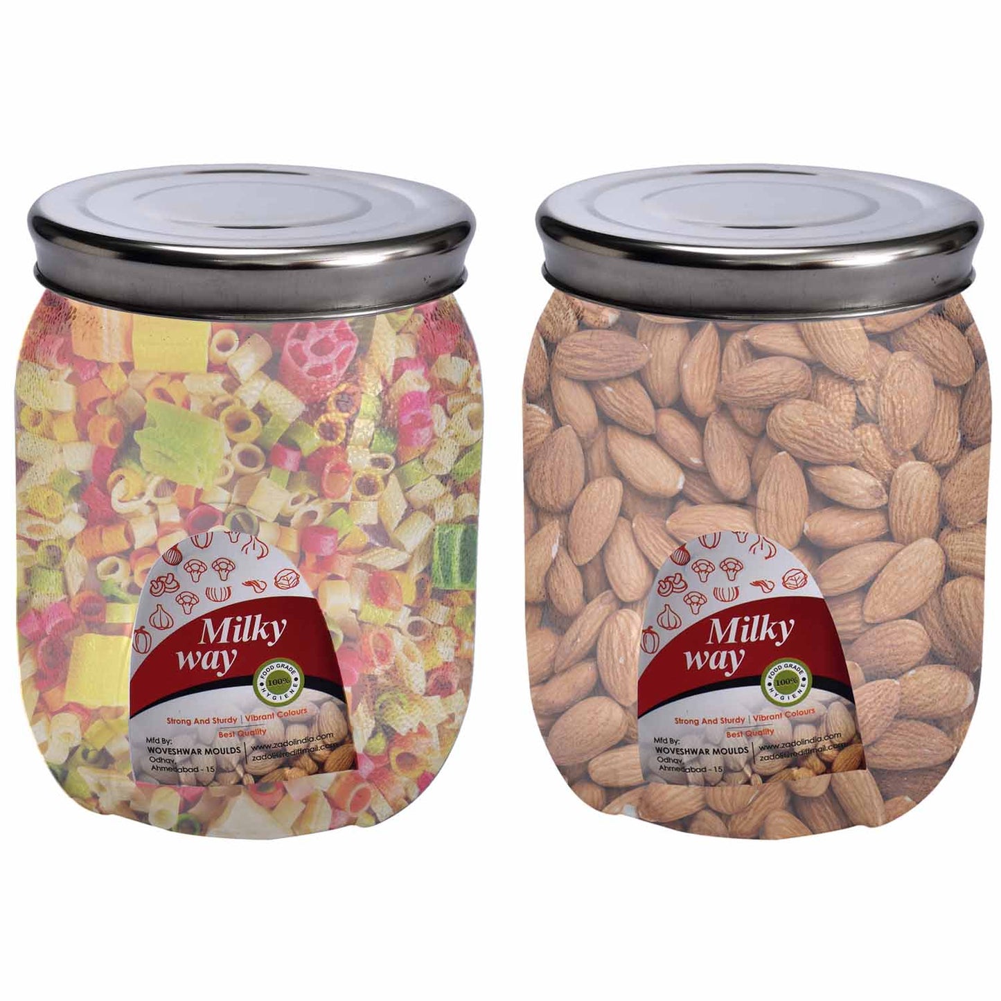 Milky Way Pet Transparent Jar 600 Ml
