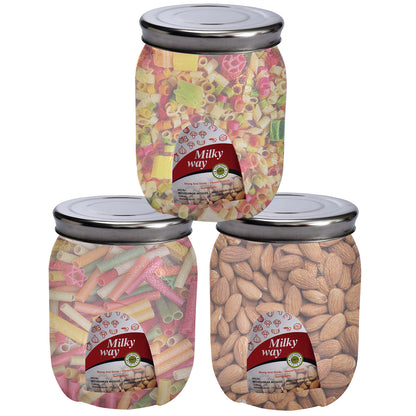 Milky Way Pet Transparent Jar 600 Ml